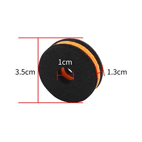 Vaguelly 10 Pcs Drum Cymbals Felt Pads Cilindro Cymbal Substituição Felts Pad Sleeves Drum Material