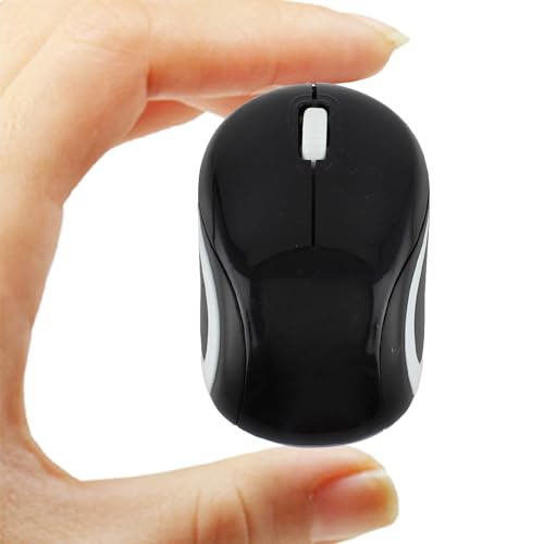 Mini souris sans fil mignonne pour ordinateur portable, petite taille, portable, compacte, voyage, souris optique USB, 3 boutons, 1600 dpi, souris sans fil...