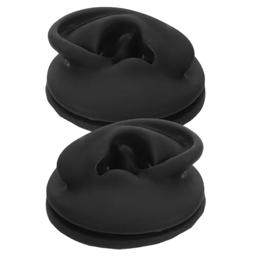 Oreja de silicona flexible para evitar daños al exhibir pendientes y piercings, 2 unidades