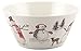 Melange 12-Piece 100% Dinnerware Set for 4 Christmas Collection-Snowman Shatter-Proof and Chip-Resistant Melamine Dinner Plate, Salad Plate & Soup Bowl (4 Each), 10.5