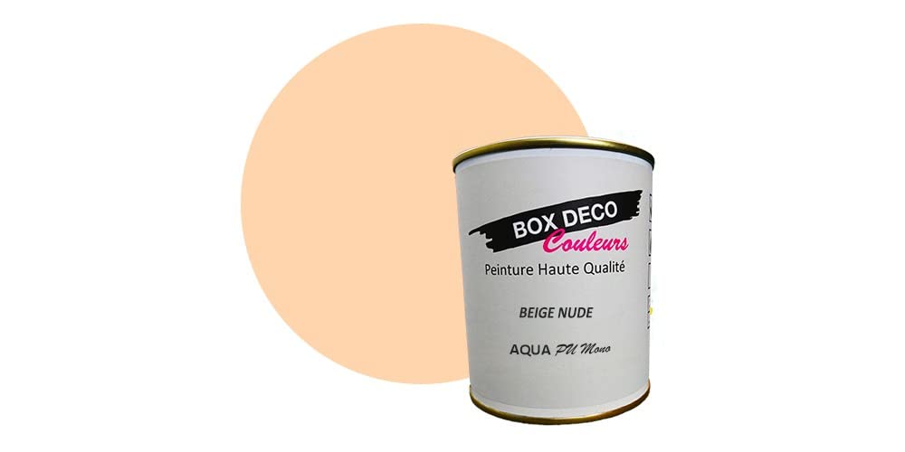 Pintura para muebles de cocina y baño con laca de poliuretano de un componente de satén Aqua PU Mono, 750 ml, 7,5 m², color beige nude
