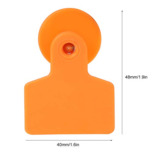 100 Pçs Etiqueta de Orelha Número de Gado Marcador Acessório Anti Derramamento Sem Palavras Etiqueta