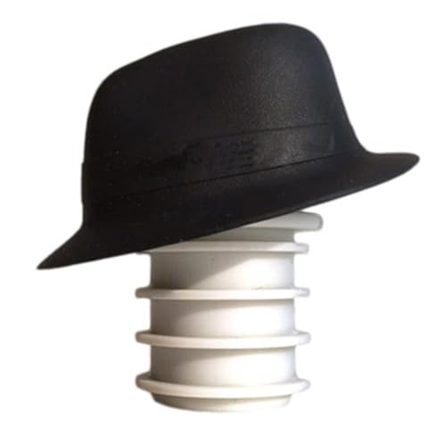 Black Silicone Bowler Hat Wine Bottle Stopper Beer Bottle Plug