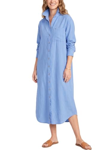Image of Kuraki Women's Casual Print Button Front Maxi Shirt Dress