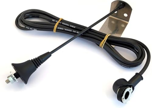 V2 ANS433 Antenne extérieure pour chaque automatisation de portail | 433 à 868 MHz | 50 Ohm | Portée jusqu'à 250 m | Support en acier inoxydable