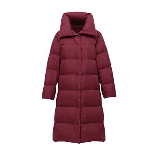 Doudoune d'hiver femme contre le froid ultra légère rouge