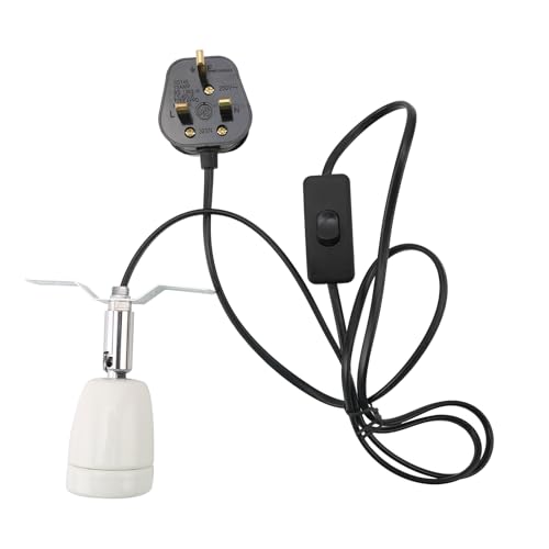FINDINAO Reptile Heat Lamp Holder, 500W Ceramic Bulb Holder, 360 Adjustable Reptile Ceramic Lamp Holder, Ceramic Pet Heater Bracket for E27 Bulb, Heat Light Bulbs E27 Holder - Image 3