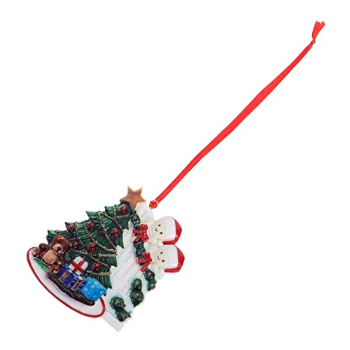 Pendentif en résine d'arbre de Noël incassable, la décoration suspendue familiale sans stress
