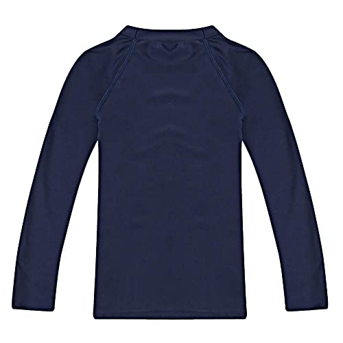 Estamico Boys Long Sleeve Rash Guard Swim Shirts Upf 50+ Sun Protection Swimwear Quick Dry Rashguard Athletic Swimwear, Navy 8 #TOP1