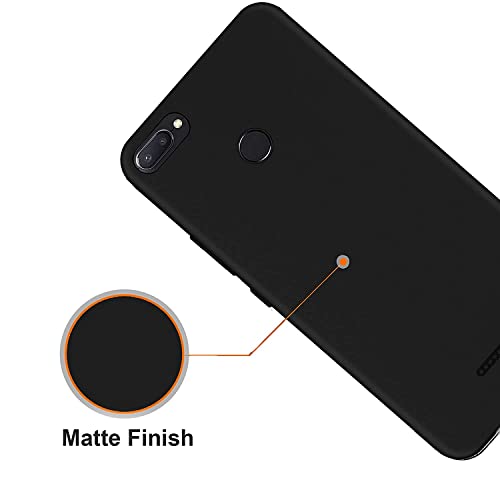 Image of Mobile Back Cover Case for Xiaomi Redmi 6 (Silicone Case|CameraProtection|Black SC1510)