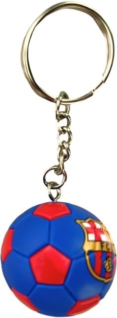 Generico Portachiavi barcellona palla calcio gadget tifoso accessorio zaino idea regalo bambino uomo donna