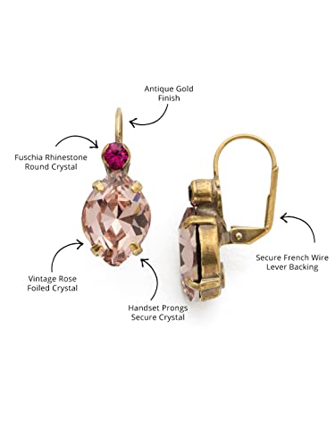 Sorrelli Navette Drop Earrings, Antique Gold-Tone Finish, Radiant Sunrise #TOP2