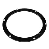 TamBee 12 Inch Lazy Susan Hardware Heavy Duty Metal Rotating Hardware Turntable Bearing Ring 300mm Turntable Lazy Susan Parts Mechanism for Cabinets,Table Top and Craft (Base Only, Black)