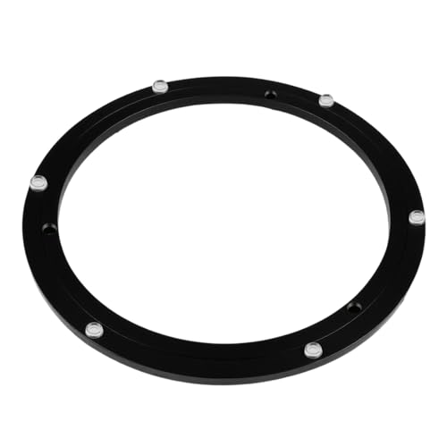 Image of TamBee 12 Inch Lazy Susan Hardware Heavy Duty Metal Rotating Hardware Turntable Bearing Ring 300mm Turntable Lazy Susan Parts Mechanism for Cabinets,Table Top and Craft (Base Only, Black)