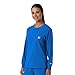 Carhartt Force Cross-Flex Scrubs for Women, Crew Neck Long Sleeve Scrub Top - Royal, M