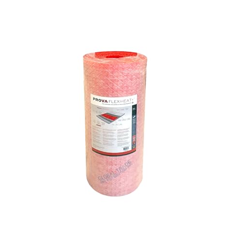 Prova TT8006RED15 FLEX-HEAT Uncoupling Tile Membrane for Heated Floors 161 square feet Roll