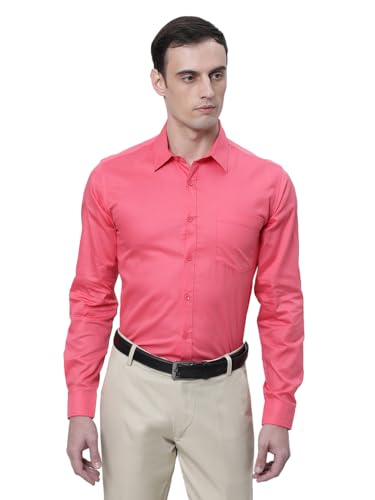 Image of THE SOUL PATROL Men's Casual Regular Fit Full Sleeve Premium Cotton Button-Down Shirt with Single Patch Pocket - Stylish, Classic, Comfortable, and Elegant for Everyday Wear