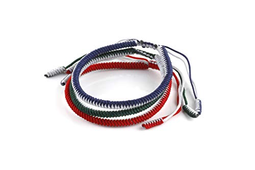 Dowling Brothers 3 Pack Tibetan Monk Lucky Bracelet Navy Green Red White