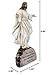 Decorative Jesus Standing on Rock Statue with Inspirational Bible Verse for Christian Home Décor Sculptures and Figurines As Spiritual Shelf Decorations Or Religious Gifts for Christmas and Easter