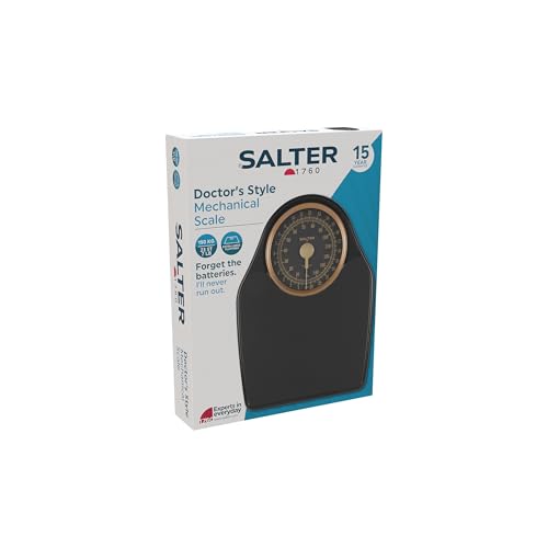 Salter 145 GFEU16 Doctor Style Mechanical Bathroom Scale, Body Weight Scale With 150 KG Max Capacity, Easy to Read Dial with Rotating Pointer, Large Platform with Vinyl Mat, No Battery Required, Gold - Afbeelding 3