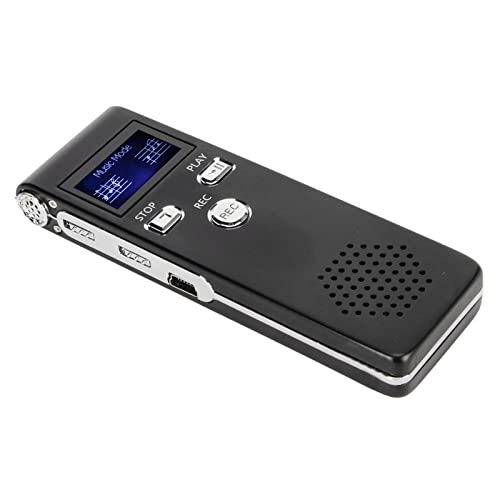 Grabadora HD de Largo Alcance, Grabadora de Voz Digital Profesional, Reducción de Ruido HD, Micrófono Dual Incorporado, Dispositivo de Grabación Portátil, Reproductor de MP3 para (8G)