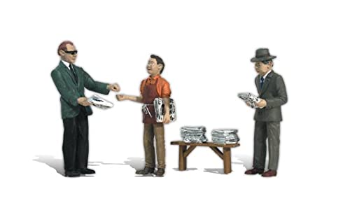 Ned's Newsstand G Woodland Scenics figurines pour décor ferroviaire miniature