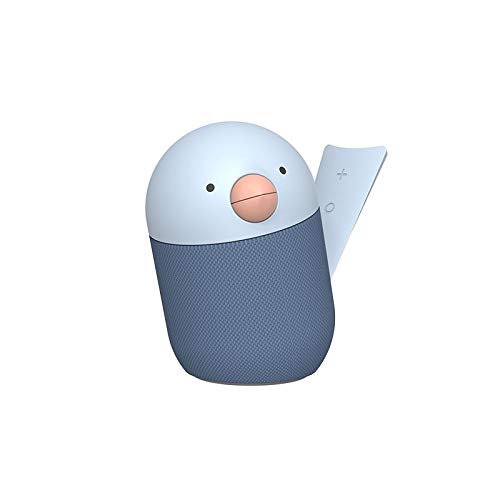 Mini enceinte Bluetooth sans fil bleue avec son stéréo smart