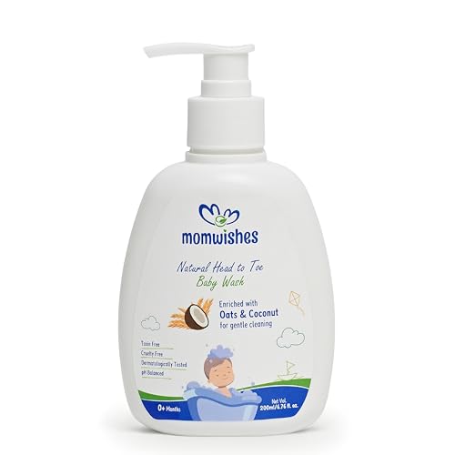 Image of MomWishes Natural Head to Toe Baby Wash (200 ML)