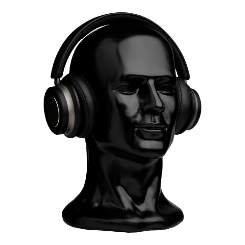 CRAZY HEADS Human Head XL Dekokopf Kopfhörerständer Helmständer Mützenständer Mannequin Headset Farbe SCHWARZ