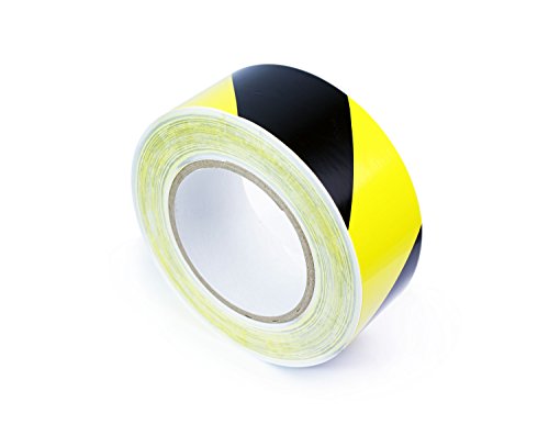 Black and Yellow Tapeline Floor Marking Tape 2”x98ft