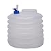 Restokki Récipient d'eau Pliable 15L, Seau de cruche d'eau en PE Pliable portatif pour Le Camping, la randonnée, la pêche, l'escalade