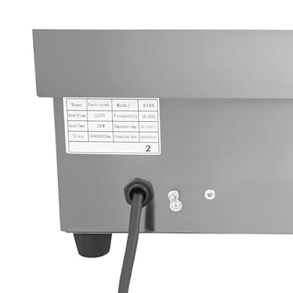 Elektro Grillplatte Elektrische Grillplatte Tischgrill 3000W Temperatur 50-300°C Bratplatte Elektrisch Grill mit Ölauffangbehälters für Imbissbuden, Kantinen, Ladenketten 55x43x24cm – Bild 7