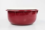 tupperware rührschüssel 3 liter Backen kochen zubereiten Tupperware Peng Rührschüssel 3,0 L Bordeaux/weiß Hefeteig B11 Schüssel Germteig 35570