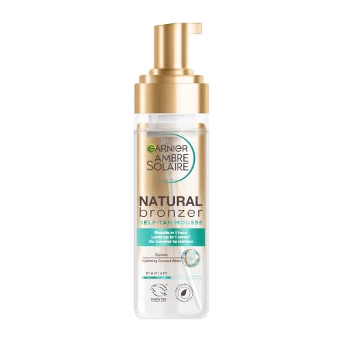 Garnier Ambre Solaire Fake Tan Natural Bronzer Self Tan Mousse 200ml