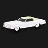 Coverzone Wireless Speaker Bluetooth 1966 Cadillac View Bluetooth Classic Car Speaker and FM Radio Wireless Speaker WS-1966 (White) with USB SD AUX Input for Office Home
