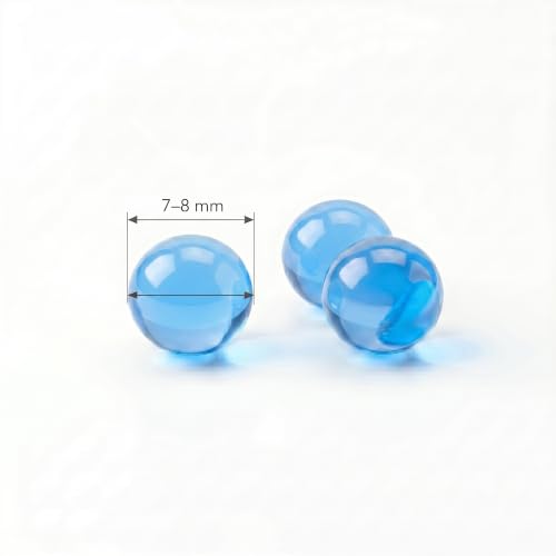 Image of VERAT Gel Blaster Refill Water Beads, Gel Balls, 7-8mm Gel Ammo for Compatible Gel Blaster Guns, Non-Toxic & Biodegradable Water Beads, Vase Filler, Plant Decoration & Home Decor(10000 Blue)