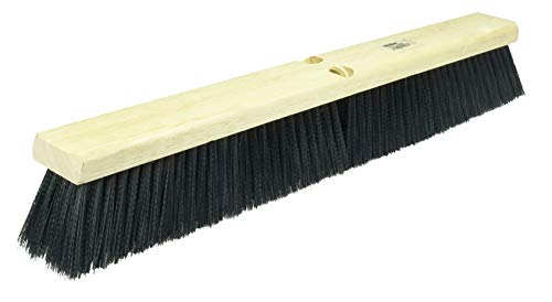 Weiler 42037 24\" Block Size, Black Polypropylene Fill, Medium Sweep Floor Brush