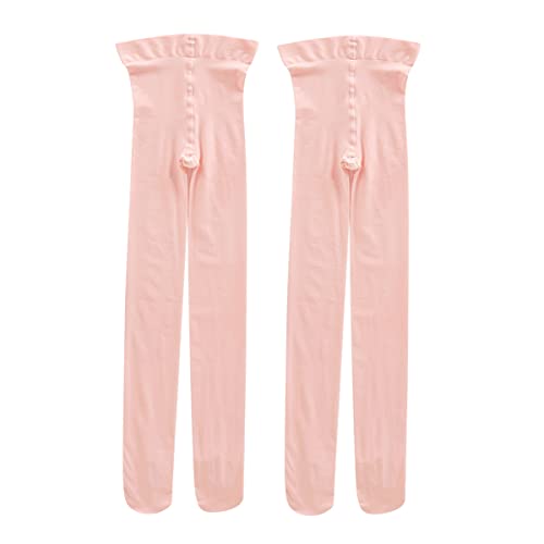 Image of 2 Pairs Girls' Ultra Soft Pro Dance Tights Ballet Transition Daily Student Tights (Toddler /Little Kid /Big Kid)