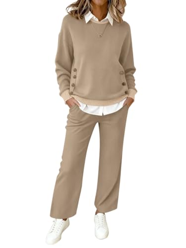 shownicer Tuta Donna Completo Eleganti 2 Pezzi Tailleur Set Pantaloni