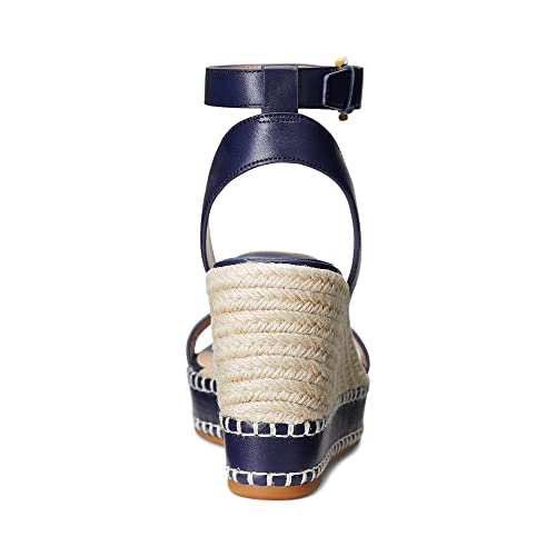 Image of Lauren Ralph Lauren Hilarie Burnished Leather Espadrille