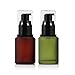 OHEETU Botellas vacías recargables de vidrio esmerilado verde esmerilado con frasco de bomba y tapa transparente Imagen de OHEETU Botellas vacías recargables de vidrio esmerilado verde esmerilado con frasco de bomba y tapa transparente