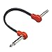 Unahtinr 15cm/20cm Guitar Cable Practical Guitar Effects Pedal Cable Adapter 1/4in Plug Wire Right Angle Plug Musical Part
