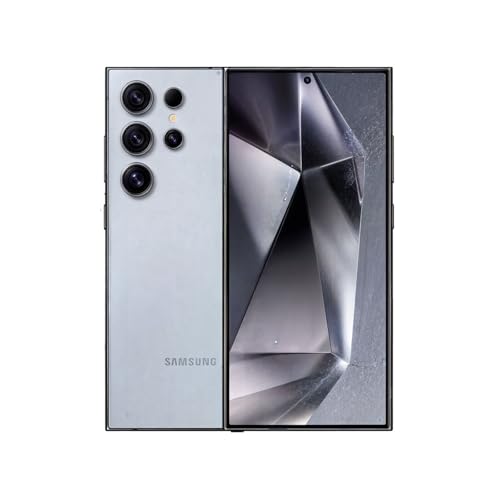 Image of Samsung Galaxy S24 Ultra 5G, US Version, 512GB, Titanium Blue - Unlocked (Renewed)