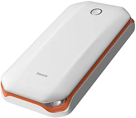 Three-step process for using the Baseus Super Energy Car Jump Starter: preparing the device, connecting cables, and starting the car.