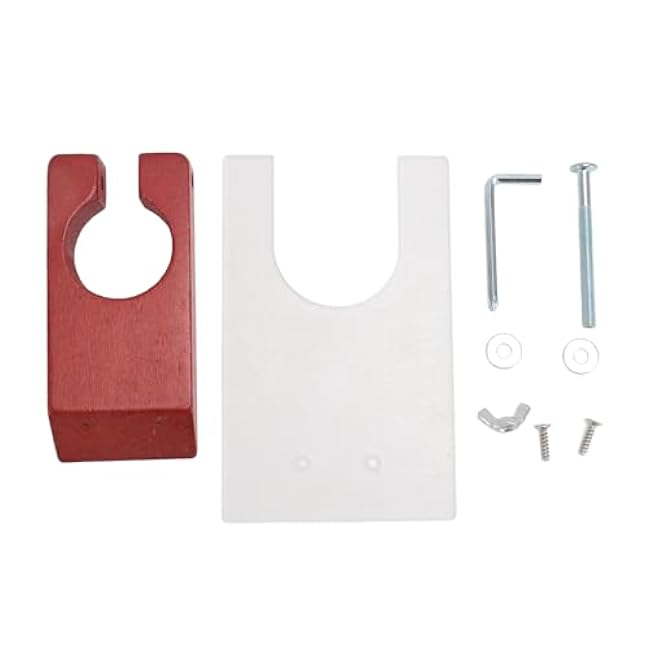 LiebeWH Shearing Guide for Carpet Trimmer, Wood Easy to Install Rug Tufting Carving Holder Base for Keeping Rugs Flat, Excluding Carpet Trimmer (Rosewood Handle)