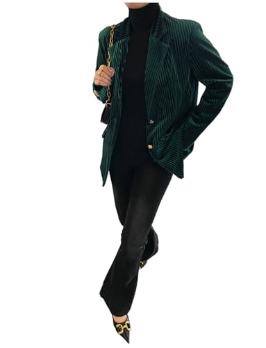 Blazer velours côtelé femme veste casual business manteau Kromoc