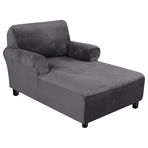 H.VERSAILTEX Velvet Chaise Lounge Cover Cover