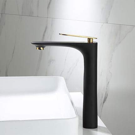 Grifo mezclador de baño de latón para evitar salpicaduras en el lavabo