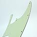 Custom Guitar Pickguard Fits Black Top Jazz Bass with PB Pickup hole,3ply Mint Green