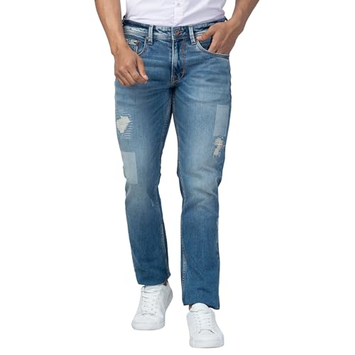 Image of Spykar Men's Rover Regular Fit Mid Rise Casual Jeans